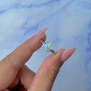Aurora Crest Opal Pear Ring