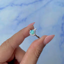 Aurora Crest Opal Pear Ring