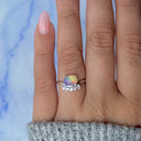 Starlit Blossom Opal Ring