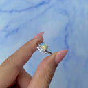 Starlit Blossom Opal Ring