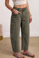 Olive Grove Barrel Jeans