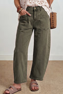 Olive Grove Barrel Jeans