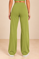 Olive Green Wide-Leg Pants Back View.png