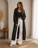 Open Long Knit Cardigan