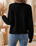 Openwork Button Up Long Sleeve Cardigan