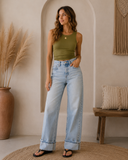 Orbit 90's Low Rise Relaxed Straight Jeans – Medium Wash