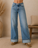 Orbit 90's Low Rise Relaxed Straight Jeans - Dark