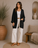 Over-Sized Open Front Cardigan