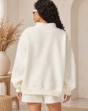 Oversized Sweatshirt and Shorts Lounge Set