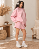 Oversized Sweatshirt and Shorts Lounge Set