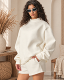 Oversized Sweatshirt and Shorts Lounge Set