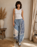 POL Meadow Patchwork Crochet Jogger Pants