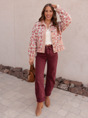 POL Vintage Floral Quilted Jacket