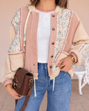 POL Floral Patchwork Thermal Jacket
