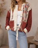POL Floral Patchwork Thermal Jacket