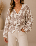 POL Floral Quilted Cotton Jacket