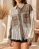 POL Lace Jean Jacket