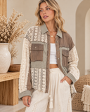 POL Lace Jean Jacket