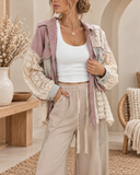 POL Lace Jean Jacket