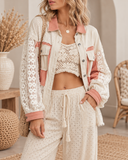 POL Lace Jean Jacket