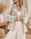 POL Lace Jean Jacket