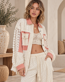 POL Lace Jean Jacket