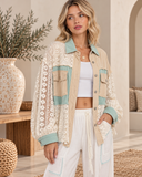 POL Lace Jean Jacket