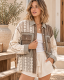 POL Lace Jean Jacket