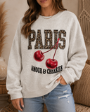 Paris Cherry AMOUR Oversized Sweatshirt