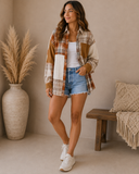 Patchwork Plaid Button Down