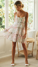 Dreamy Floral Mini Dress-Dresses-Krush Kandy, Women's Online Fashion Boutique Located in Phoenix, Arizona (Scottsdale Area)