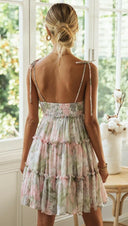 Dreamy Floral Mini Dress-Dresses-Krush Kandy, Women's Online Fashion Boutique Located in Phoenix, Arizona (Scottsdale Area)