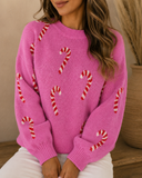 Pink Candy Cane Sweater