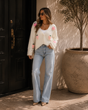 Pink Strawberry Knit Cardigan