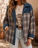 Plaid Long Sleeve Shacket