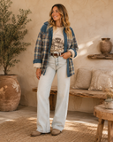 Plaid Long Sleeve Shacket