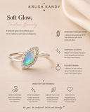 Prism Dew Teardrop Opal Ring