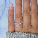 Lunar Crest Moonstone Ring