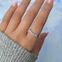 Lunar Crest Moonstone Ring