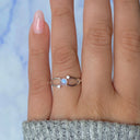 Starlight Whisper Moonstone Ring