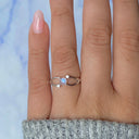 Starlight Whisper Moonstone Ring