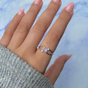 Starlight Whisper Moonstone Ring