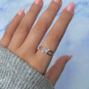 Starlight Whisper Moonstone Ring