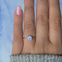 Twilight Halo Moonstone Ring