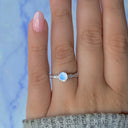 Midnight Glow Moonstone Ring