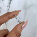 Silver Eclipse Moonstone Ring