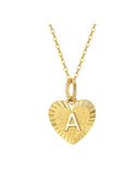 Heart Letter Minimalist Necklace-Necklaces-Krush Kandy, Women's Online Fashion Boutique Located in Phoenix, Arizona (Scottsdale Area)