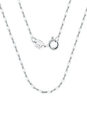 Sterling Silver Melon Seed Chain-Necklaces-Krush Kandy, Women's Online Fashion Boutique Located in Phoenix, Arizona (Scottsdale Area)