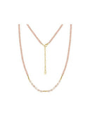 Dreamy Pink Natural Stone Bohemian Beaded Necklace-Necklaces-Krush Kandy, Women's Online Fashion Boutique Located in Phoenix, Arizona (Scottsdale Area)