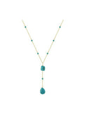 Turquoise Tassel Vintage Lariat Necklace-Necklaces-Krush Kandy, Women's Online Fashion Boutique Located in Phoenix, Arizona (Scottsdale Area)